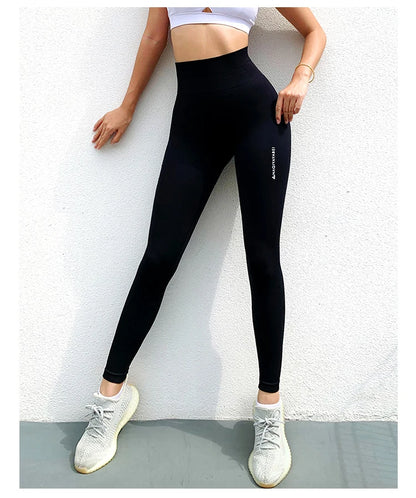 Yoga base pants women's fitness running high waist hip pants running sports fitness fast dry breathable sports pants