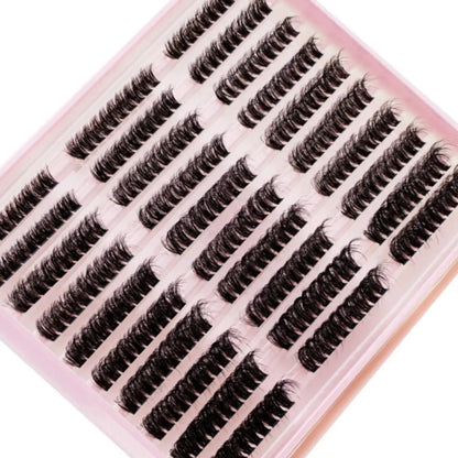 300Pcs 5D Fluffy Thick Eyelash Clusters Curl Wispy Individual Lashes 60+80+100 Mix Eyelash Extensions False Eyelashes