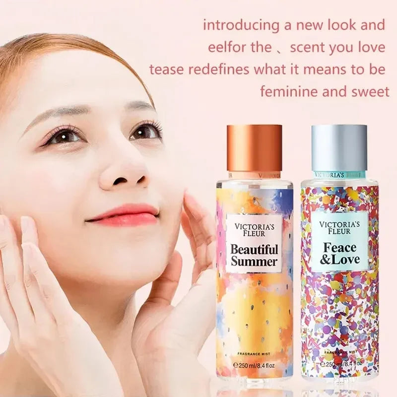 Body Spray Flower Fruit Lasting Natural Plant Love Spell Scent Velvet Petal Fragrance Crushed Flash Gold Deodorant 250ml