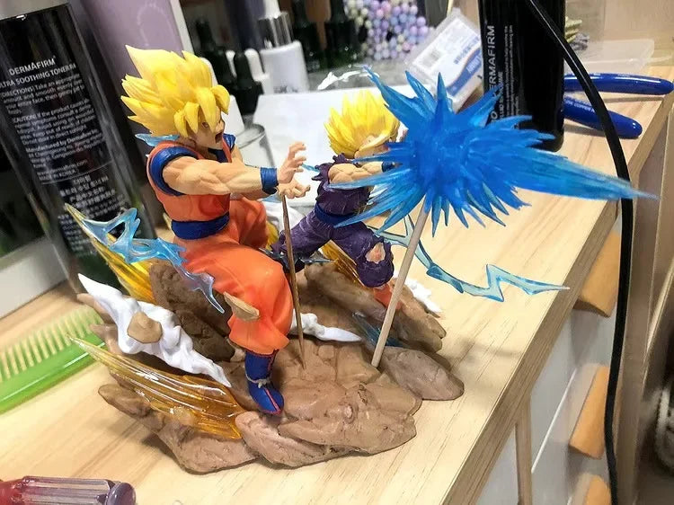 Dragon Ball Z Anime Figure Son Goku Kamehameha Figurine Cell Kakarotto Super Saiyan Ornament Collectible Decor Model Toy Gift