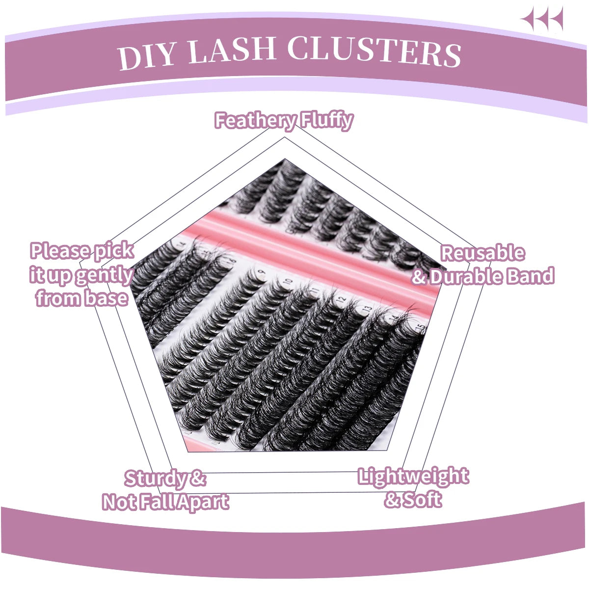 640pcs Lash Extension Kit DIY 9-16mm Mix Curl Individual Lashes Kit Explosive eyelashes