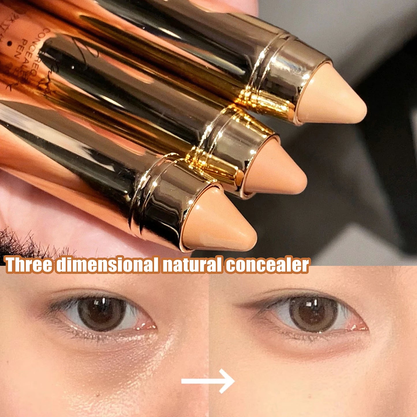 Face Concealer Pen Long Lasting Cover Dark Circles Corrector Contour Concealers Stick High Gloss Brighten Face Cosmetic Makeup