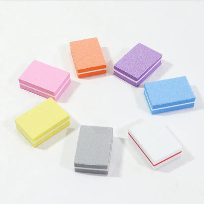 10-100psc Mini Buffing Sanding Files Block Pedicure Care Nail Art Buffer Polish Manicure Pedicure Nail File Tools Nail Charm new