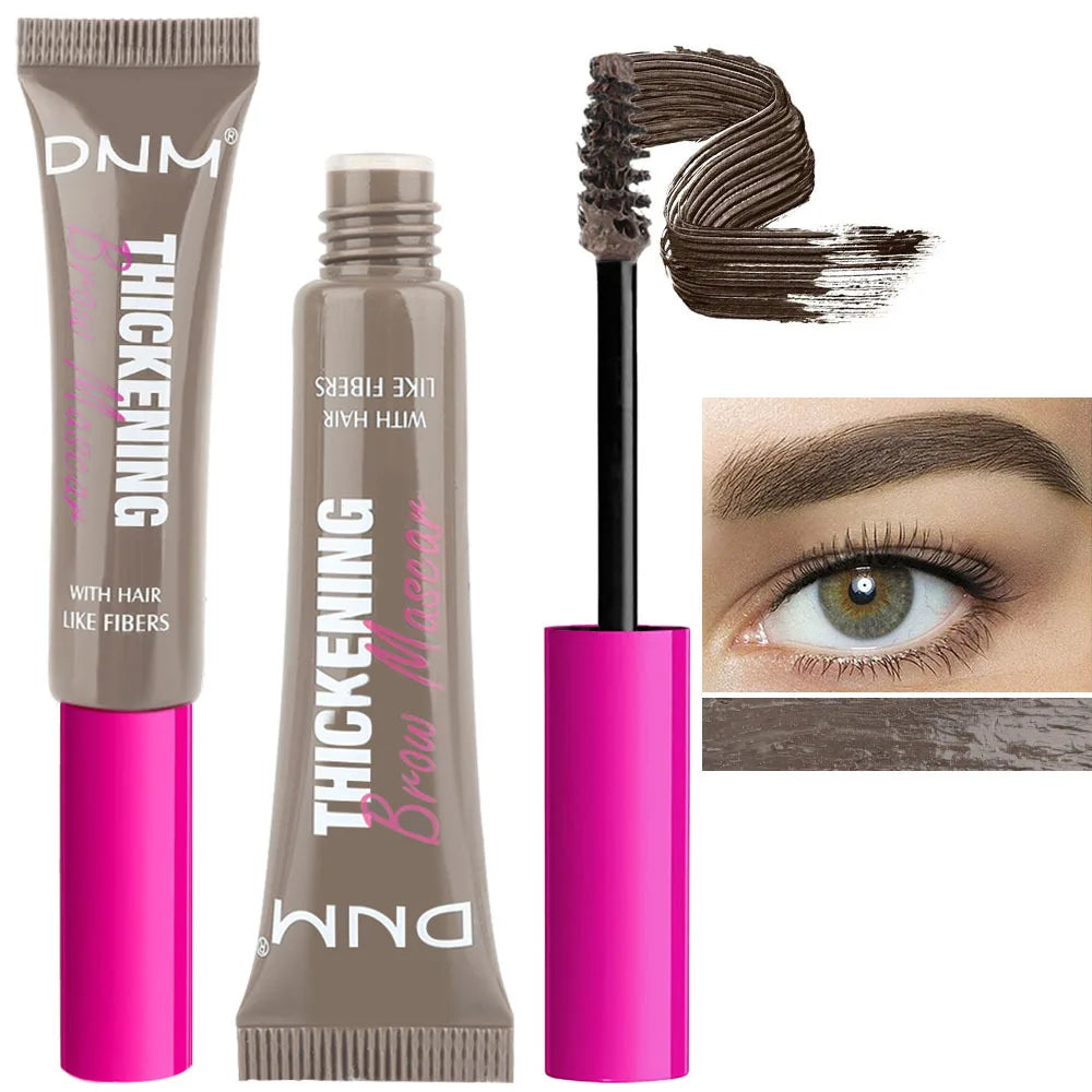 9 Colors Eyebrow Dye Styling Gel Thickening Fiber Brow Tint  Waterproof Easy To Wear Natural Full Eyebrow Cream Eyes Makeup Tool