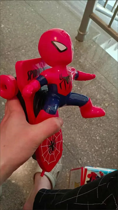 Hot The Avengers Spiderman Automatic Flip Rotation Skateboard Acousto-Optic Car Electric Music Stunt Scooters Toys Birthday Gift