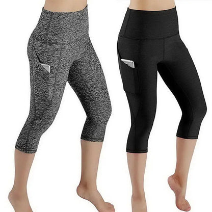 High Waist Seamless Leggings Sport Women Crop Yoga Pants Elastic Capris Gym Workout Leggings Girls Fitness Running Tights