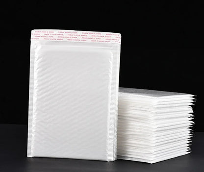 50/10Pcs Bubble Envelopes White Foam Shipping Bags Poly Bubble Mailers Pad Self Seal Packing Bags for Magazine 11cm 15cm 23cm