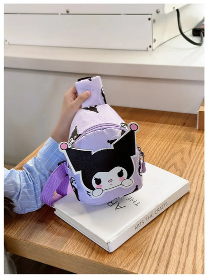 Sanrio Tide Children's Backpack Cartoon Cute Male and Girls Crossbody Shoulder Bag South Korea Ultra Light Children's chest bag