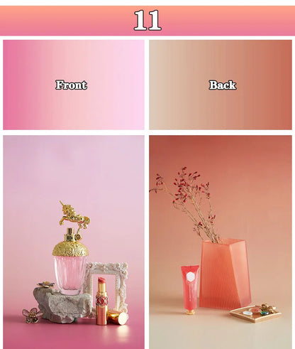 Gradient Color Photography Backdrops 57*87CM 2 Sided Photo Backgrounds Wallpaper Studio Waterproof Products Photographic Props