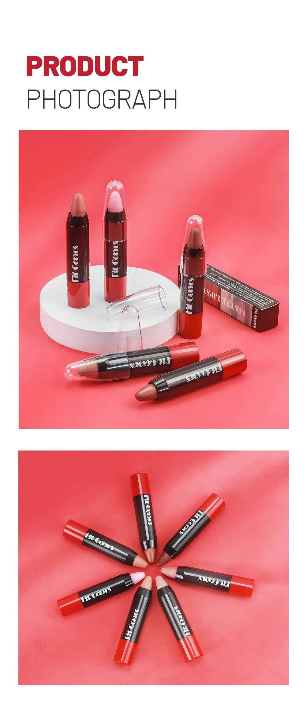 Nude Grey Pink Lip Liner Pen Matte Contour Tint Crayon Lipstick Non-stick Cup Waterproof Sexy Red Lip Shape Makeup Cosmetic