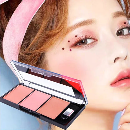 Face Blush Palette Combination Plate Natural Powder Rouge Women Makeup Brightening Lasting Durable Colors Blush Pigment Cosmetic