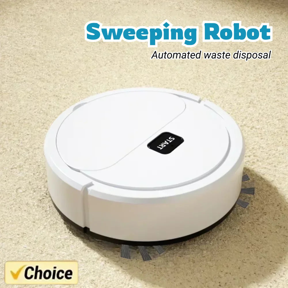 2024 New Model Sweeping Robot Automatic Home Mini Cleaning Machine USB Charging Smart Sweep Mop 2-In-1 Vacuum Cleaner