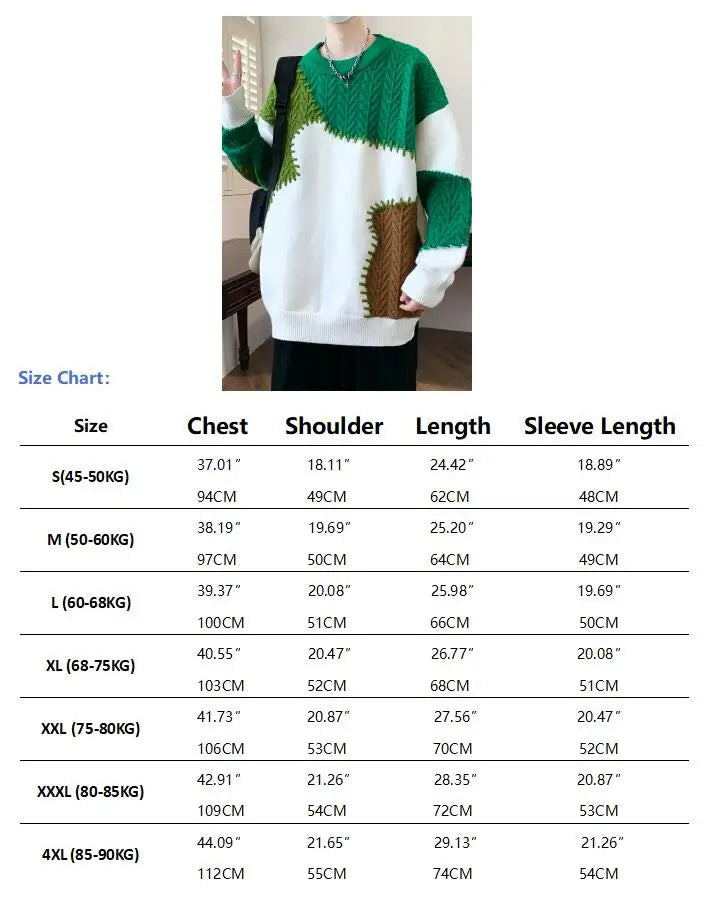 2024 New Fall Winter Fashion Brand Sweater Mens High End Luxury Knit Pullover Men Sweaters Korean Harajuku Thick Warm streetwear