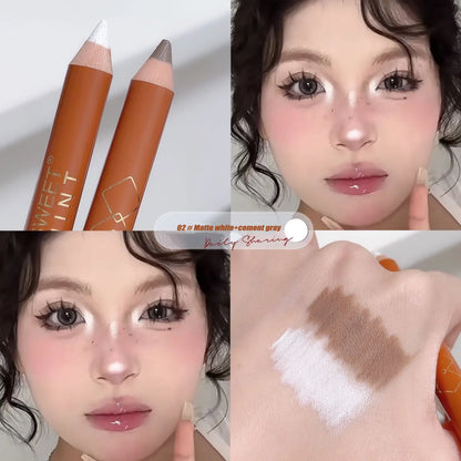 Double-head Sculpting Contour Pencil Makeup Facial Contouring Cement Gray Nose Shadow Cream Natural Stereoscopic Highlight Stick