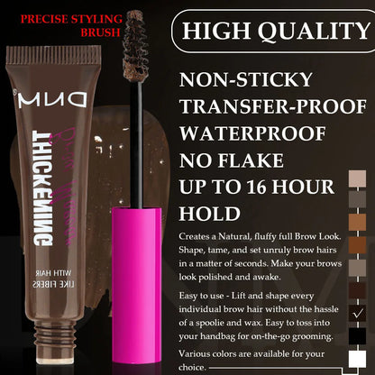 9 Colors Eyebrow Dye Styling Gel Thickening Fiber Brow Tint  Waterproof Easy To Wear Natural Full Eyebrow Cream Eyes Makeup Tool