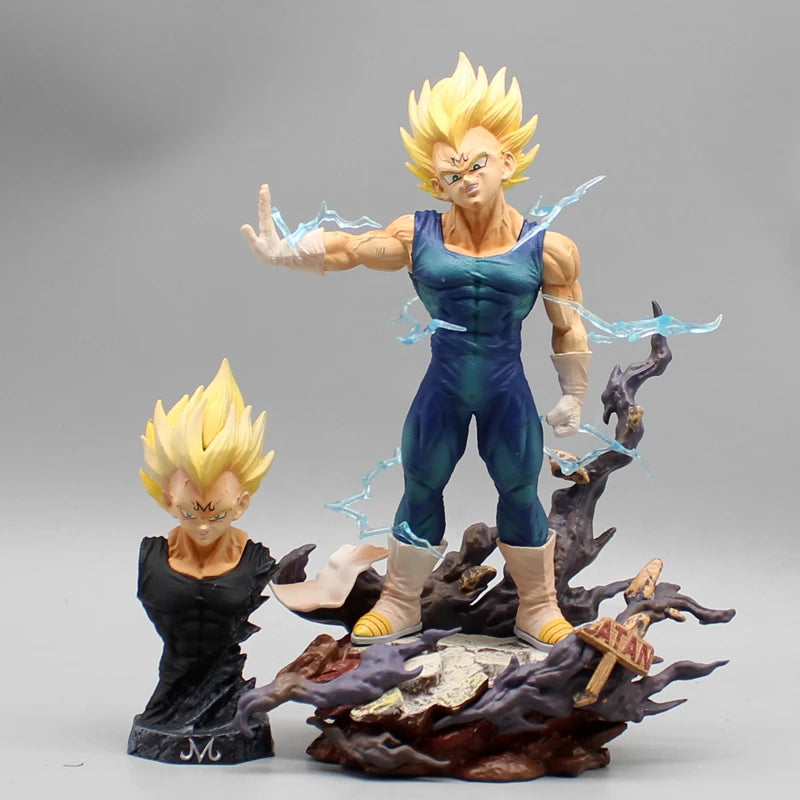 20cm Dragon Ball Figurine Hero Belief Vegeta Action Figures GK Majin Vegeta Anime PVC Model Doll Collection Ornamen Toys Gifts