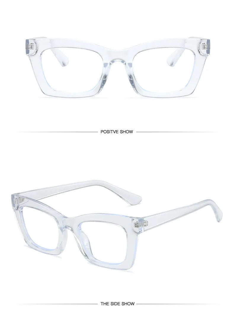 Retro Bag Color Anti-blue Glasses Europe And The United States Ins Wind Flat Mirror Female Color Glasses