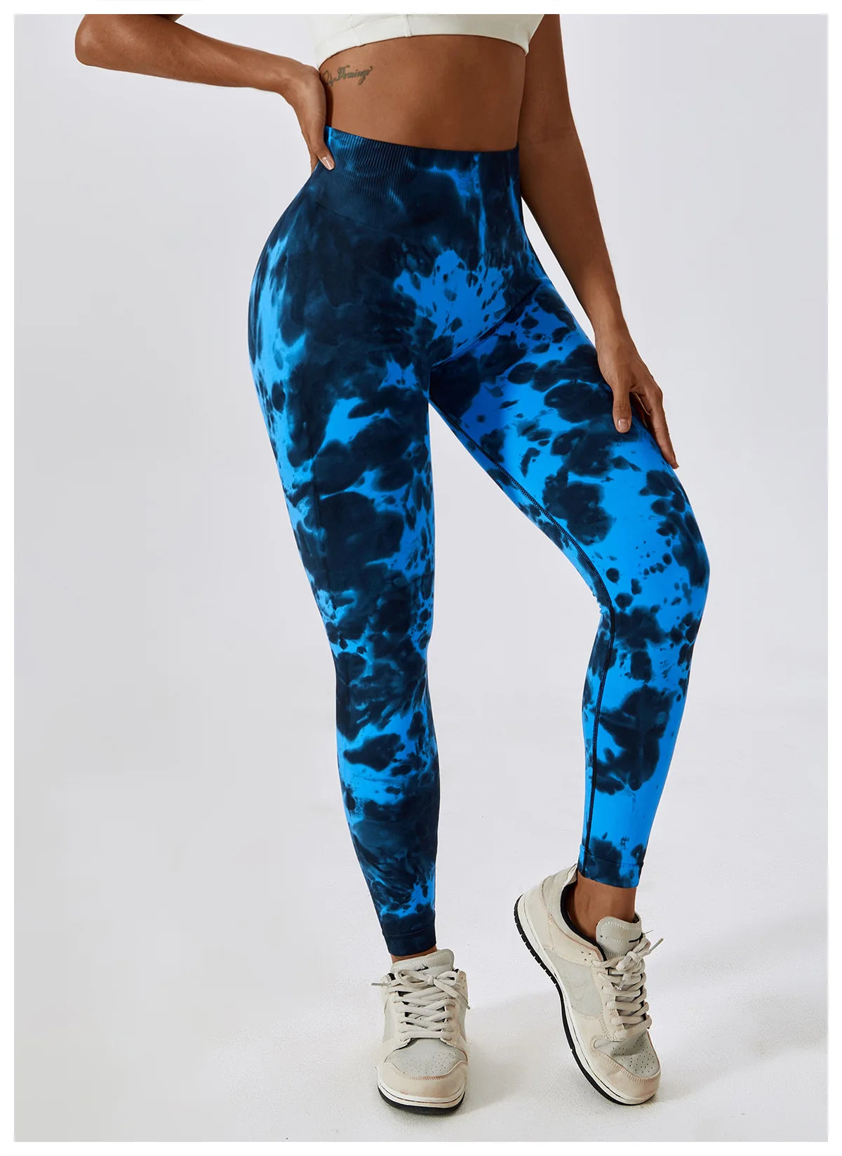 Tie Dye Seamless Yoga Pants Sport Leggings Women High Waist Push Up Woman Tights Fitness Running Workout Leggins Gym Clothing