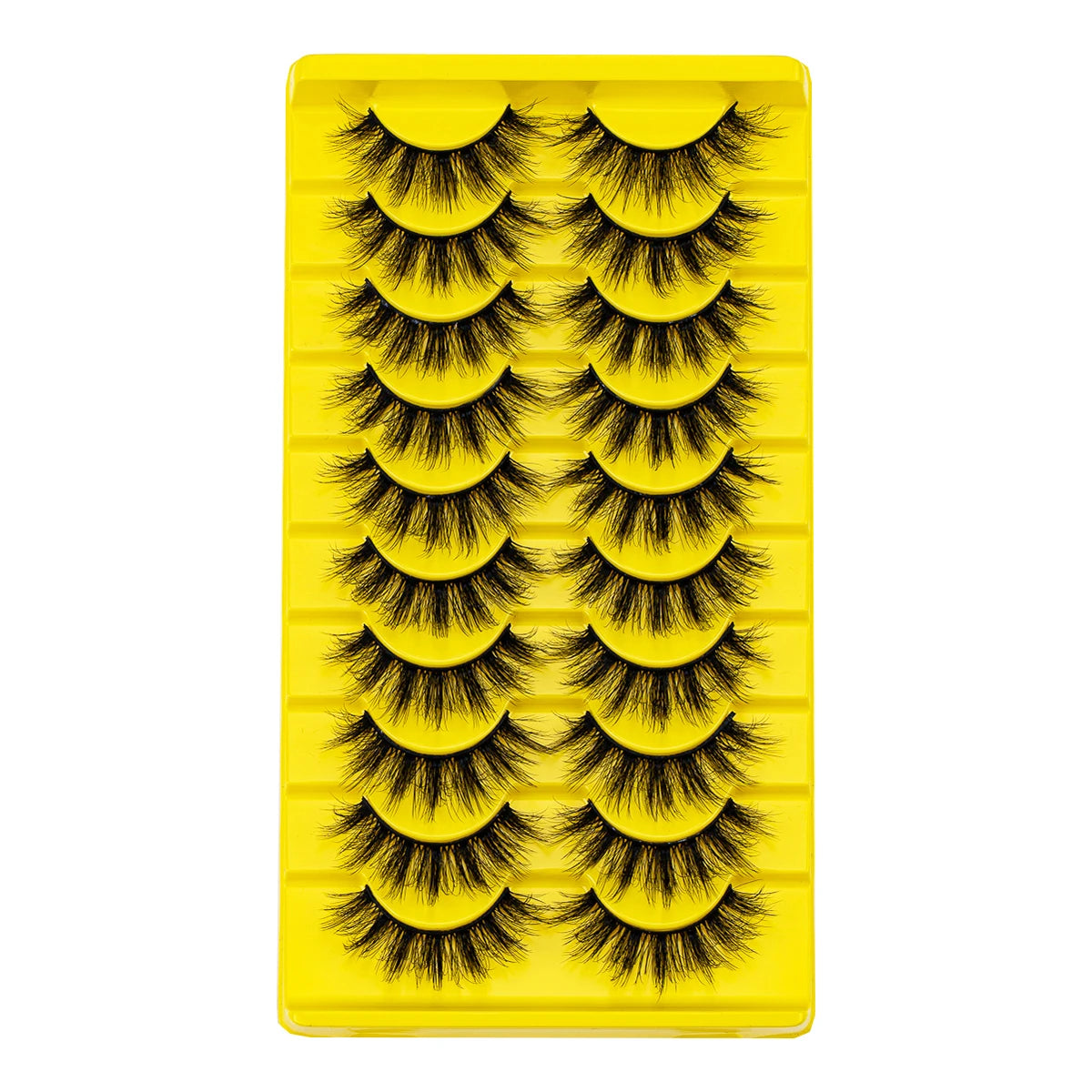 10 pairs Eyelashes 3D Natural False Lashes Fluffy Soft Cross Lashes Natural Eyelash Extension eye Makeup tool