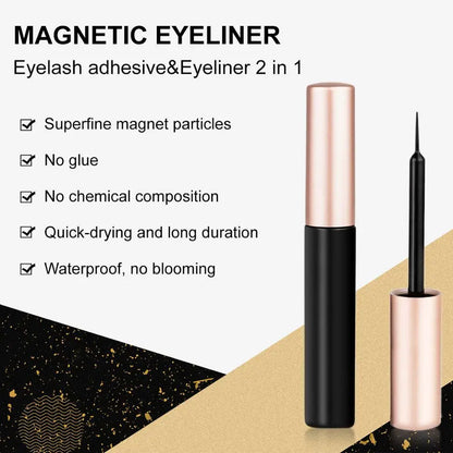 10Pairs Magnet False Eyelashes Reusable Magnetic Eyelashes With Eyeliner and Tweezers Natural Look Thick Fake Eyelashes makeup