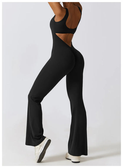 Women Jumpsuits One-Piece Yoga Suit Dance Belly Tightening Fitness Workout Set Stretch Bodysuit Gym Clothes Push Up Sportswear