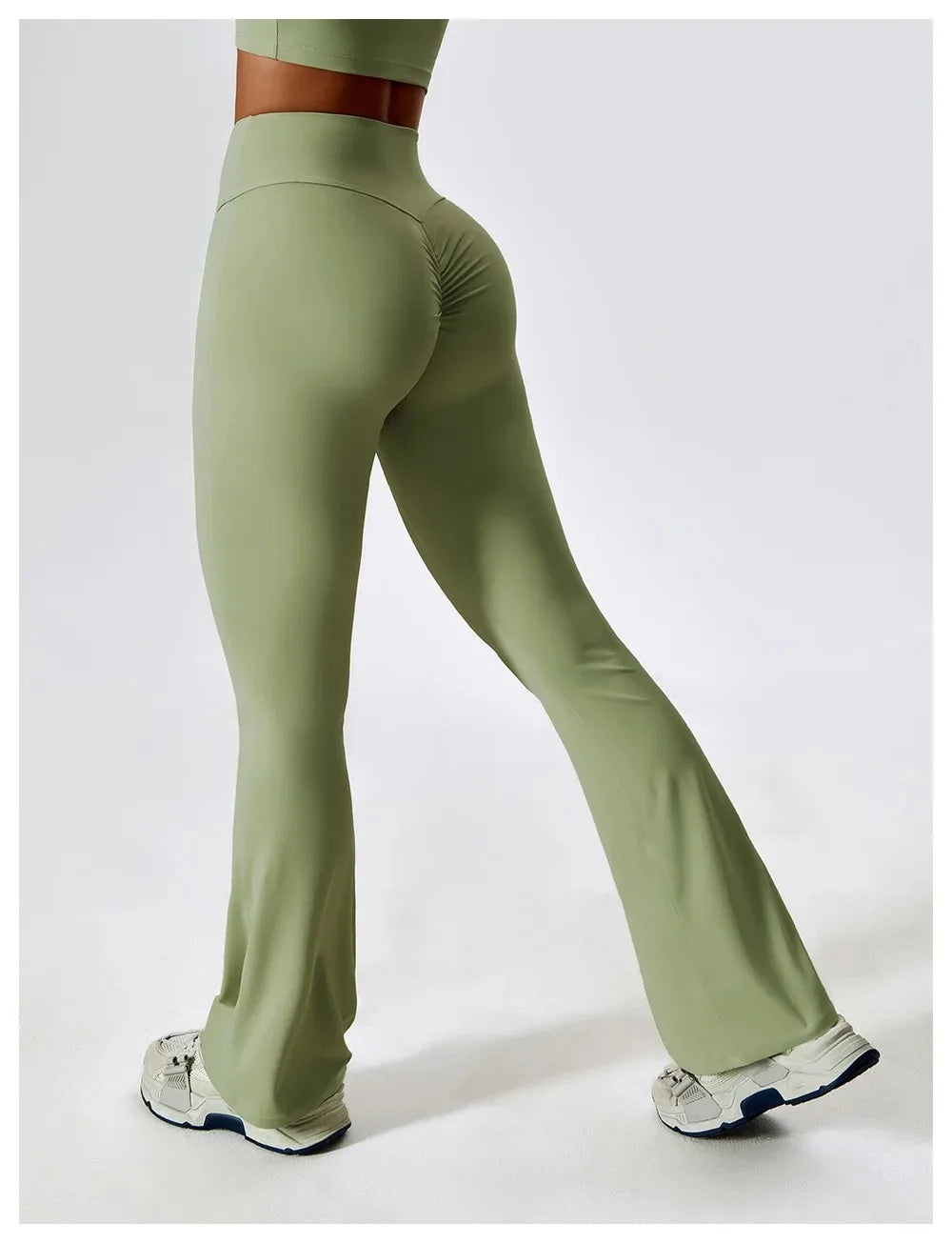 Women's Yoga Flared Pants High -Waist Tight Pants, Sports Pants, Gym Running, Breathable Yoga Pants