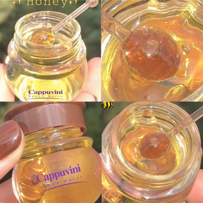 Cappuvini Moisturizing Lip Gloss Lip Balm Nourishing Anti-cracking Unisex Lip Oil Honey Peach Sleeping Lip Care