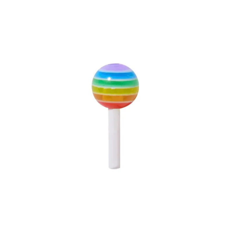 50pcs Miniature Lollipop/ 1:12 kawaii charm for Nails, Crafts, Jewelry/ Cute 3D Studs Charms Jewelry, 3D Lollipop Charms