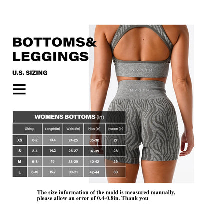 Nvgtn Wild Thing Zebra Seamless Shorts Spandex Shorts Women Fitness Elastic Breathable Hip-lifting Leisure Sports Running Shorts