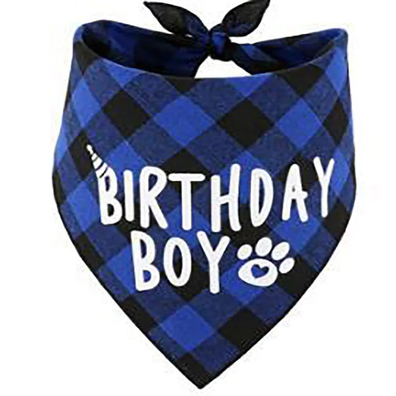 4pcs Dog Birthday Party Supplies,Dog Birthday Bandana Hat Bowtie Set with 0-8 Figures,Dog Birthday Party Supplies