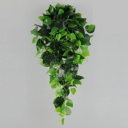 Artificial Plant Green Ivy Leaf Garland Silk Wall Hanging Vine Home Garden Decoration Wedding Party DIY Fake Wreath Leaves