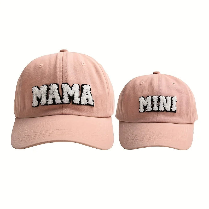 Parent-child Baseball Cap Embroidered Letters Cap Outdoor Casual Sunshade Hat for Boys Girls