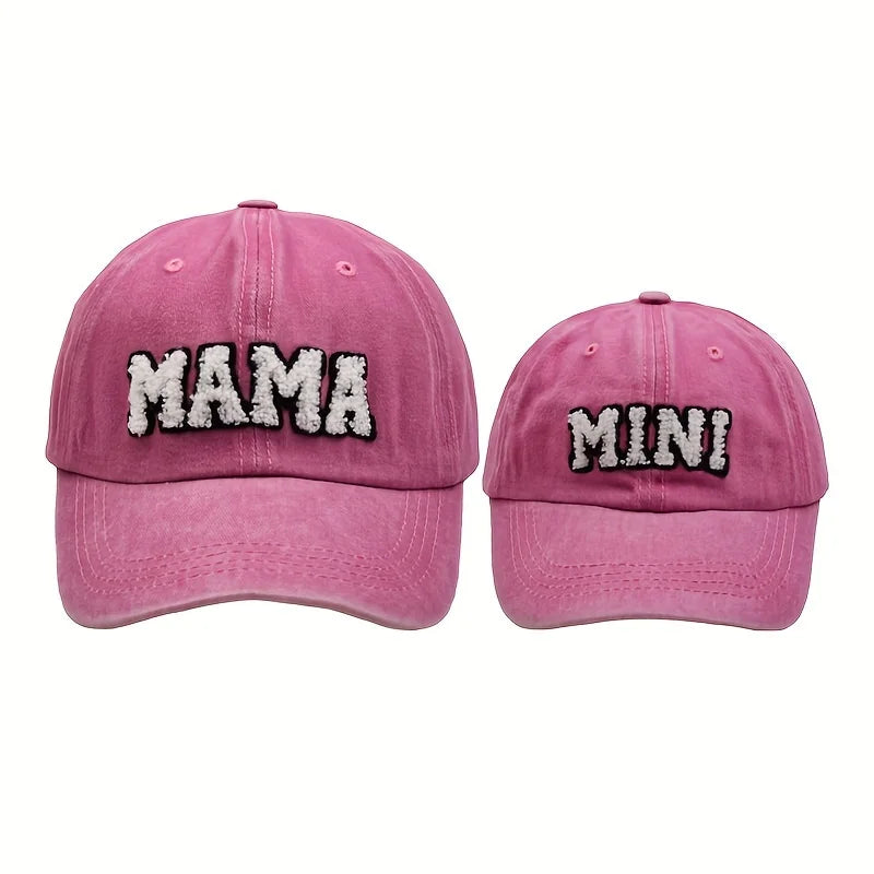 Parent-child Baseball Cap Embroidered Letters Cap Outdoor Casual Sunshade Hat for Boys Girls