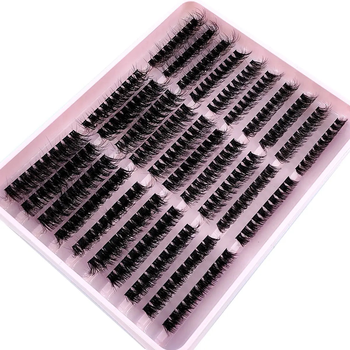 290/300Pcs 5D Fluffy Thick Eyelash Clusters D/DD Curl Wispy Individual Lashes 60+80+100 Mix Eyelash Extensions False Eyelashes