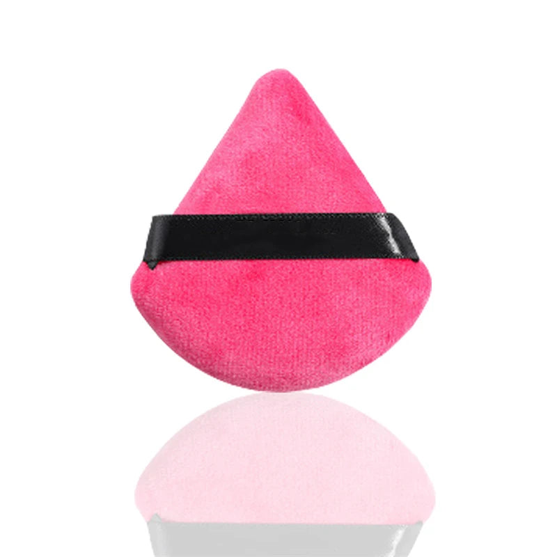 1/8Pcs Triangle Velvet Cosmetic Puff Make Up Loose Powder Application Sponges Face Contour Shadow Foundation Setting Makeup Puff