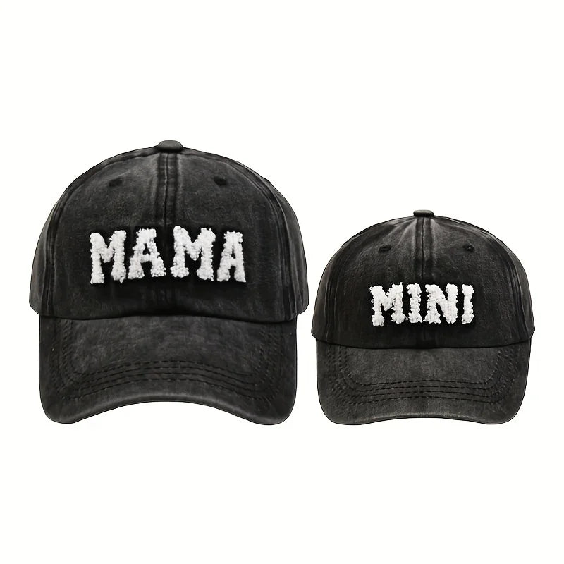 Parent-child Baseball Cap Embroidered Letters Cap Outdoor Casual Sunshade Hat for Boys Girls