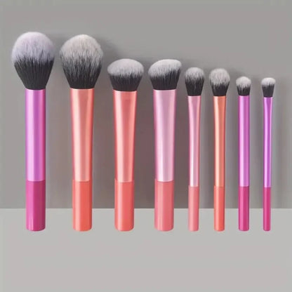 8pcs Makeup Brush Kit Soft Synthetic Hair Make Up Brushes Foundation Blush Eyeshadow Cosmetic Makeup Tools