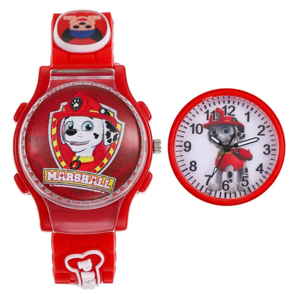 Cute Paw Patrol Watch Cartoon Figure Skye Chase Marshall Everest Children's Electronic Digital Waterproof Watches Kids Toy Gifts