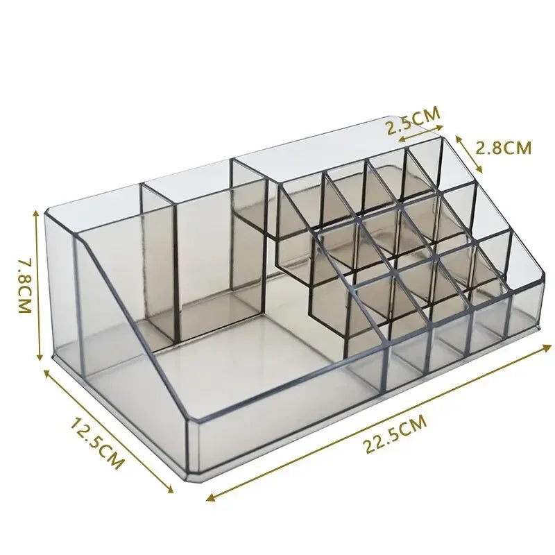 Desktop Makeup Storage Box Multi-layer Drawer Lipstick Organizer Multi-functional Storage Transparent Black Makeup organizer