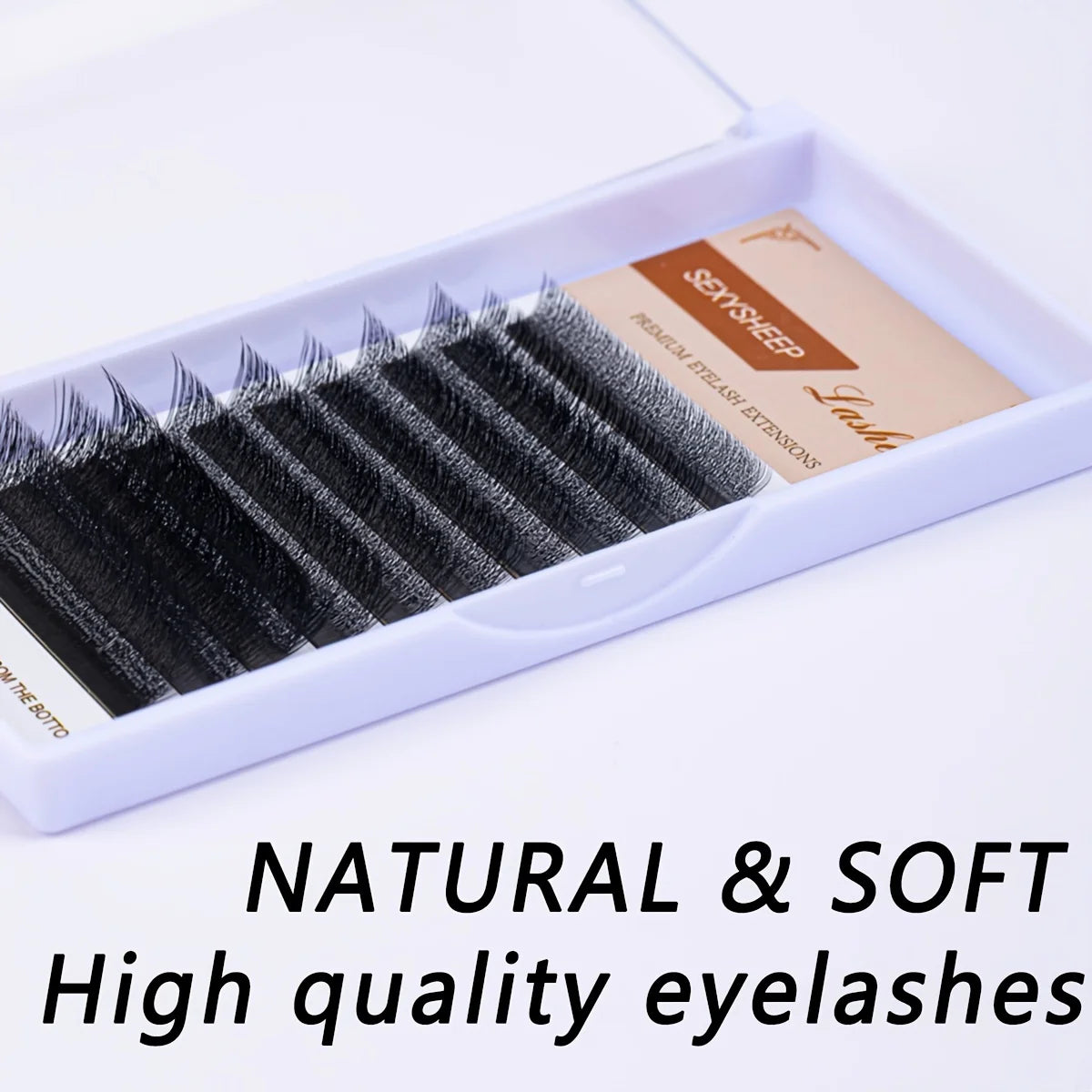 Automatic Flowering W Shape Bloom 3D 4D 5D 0.07MM C/D Curl Mix Tray 8-15MM  Premade Fans Eyelash Extensions Natural Soft