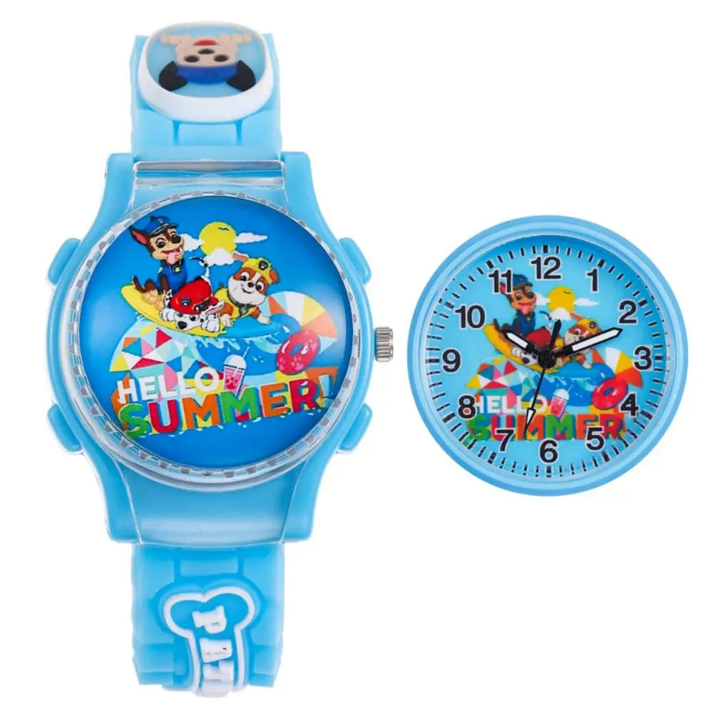 Cute Paw Patrol Watch Cartoon Figure Skye Chase Marshall Everest Children's Electronic Digital Waterproof Watches Kids Toy Gifts