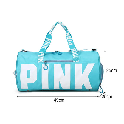 Handheld Portable Gym Bags Adjustable Shoulder Strap Yoga Sports Pouch with Shoe Compartment Multifunctional for Travel Swimming