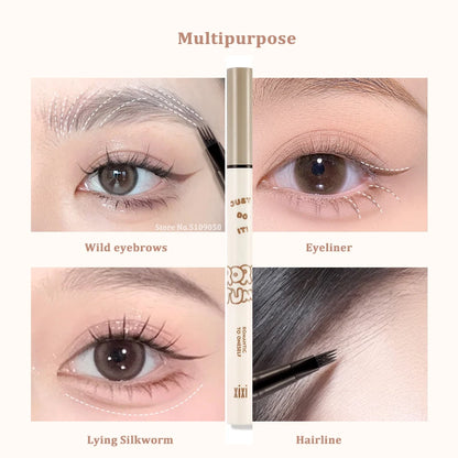 Four Claw Water Eyebrow Pen Natural Smooth Clear Roots 4 Point Head Liquid Eye Brow Liner Pencil Waterproof Eye Makeup Cosmetic