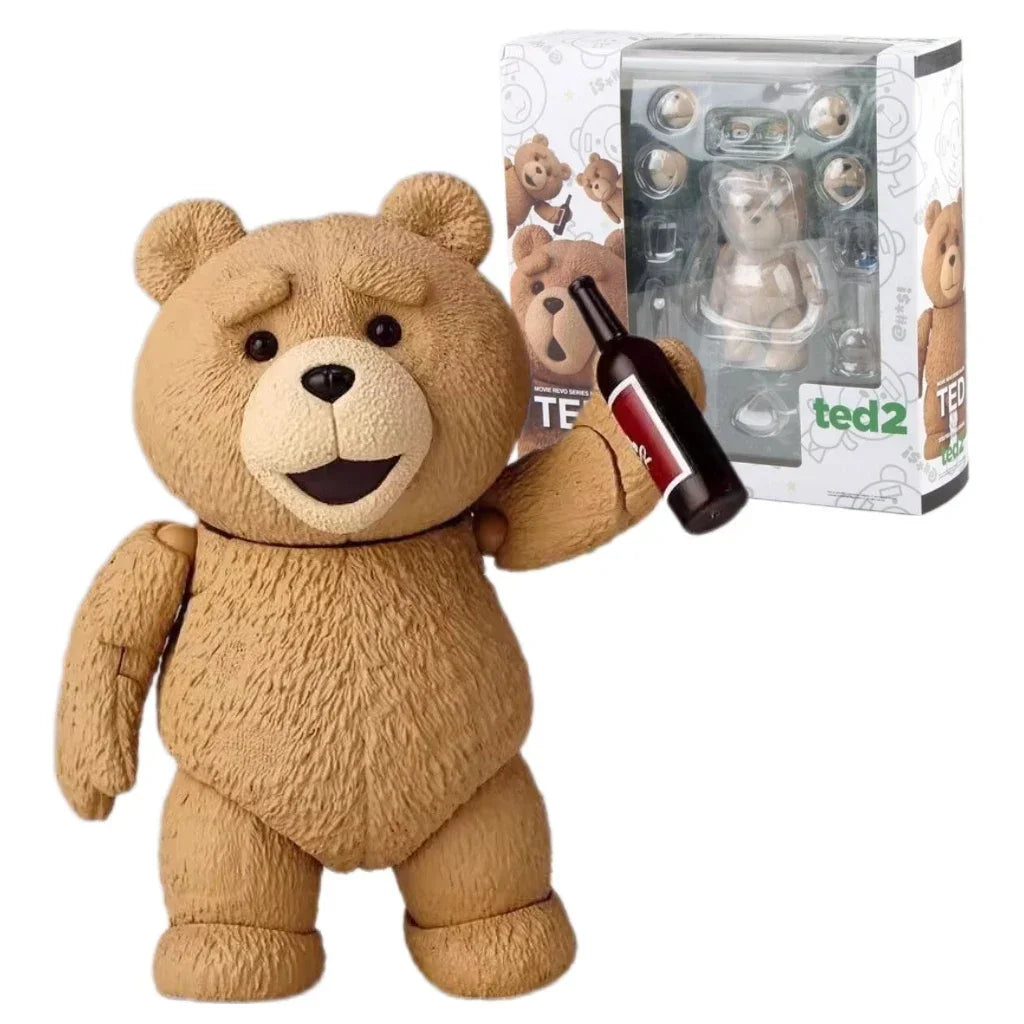 Ted Teddy Bear Bjd Figure Ted 2 Amazing Yamaguchi Revoltech No.006 Teddy Brick Pvc Boxed Movie Model Action Figures Toys Gifts