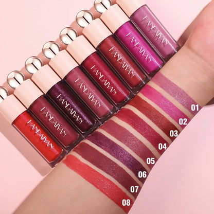 Matte Glitter Liquid Lipstick Diamond Shiny Lip Gloss Waterproof Long Lasting Shimmer Pearl Lip Glaze Women Lip Tint Makeup