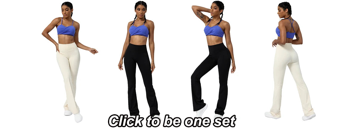 Women Yoga Pants 4 Way Stretch Tummy Control Workout Running Bell Bottom Leggings Long Bootleg Gym Flare Pants Women Sportswear