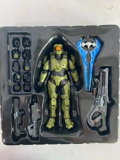 Hot 18cm Halo Infinite Master Chief Mjolnir Mk Vi 1/12 Scale 17.5cm 6" Action Figure Re:Edit Gen.3 117 Ko'S 1000 Model Toy Gift