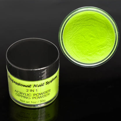 1oz Neon Fluorescent Dip Powder Pigment Nude Pink Acrylic Powder Dipping Powder Nail Supplies For Professionals