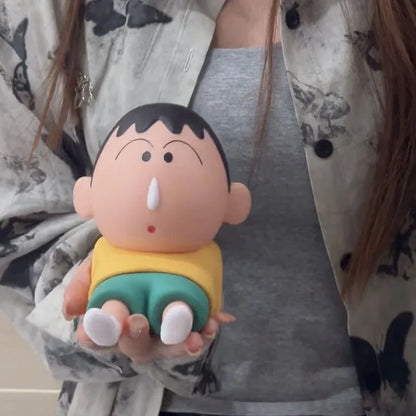 Crayon Shin-chan Boochan Action Figure 2024 NEW Lazy Cell Phone Holder Nohara Shinnosuke cute Collection Model Kid Toys Gifts