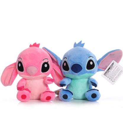 20cm Original Plush Stitch Baby Movie Cartoon Model Doll Children Action Figures Stuffed Toys Pendant Gifts